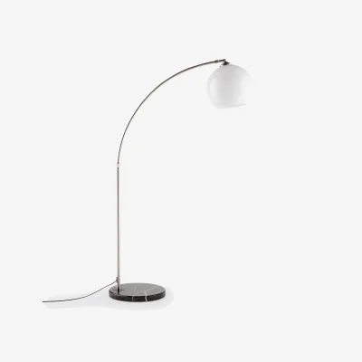 La Redoute Bowata Steel, Marble and Acrylic Arc Floor Lamp