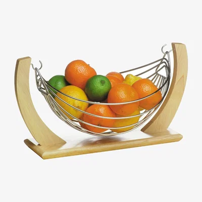La Redoute Fruit Hammock in Chrome/Rubberwood
