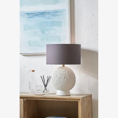 La Redoute Cream Ceramic Sea Urchin Table Lamp Base