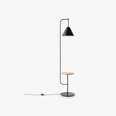 La Redoute Mugli Iron Lamp with Oak Shelf