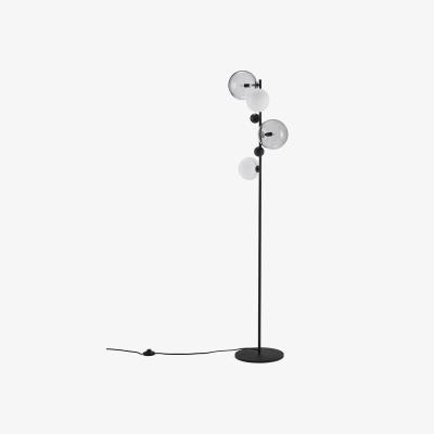 La Redoute Bullesco Smoked Glass and Metal Floor Lamp