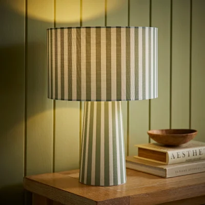 La Redoute Stripe Fabric Table Lamp