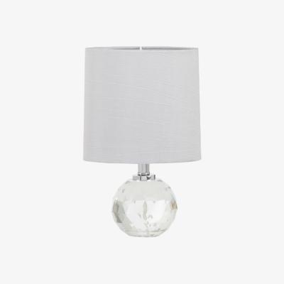 La Redoute Crystal Ball Base with Grey Shade Table Lamp