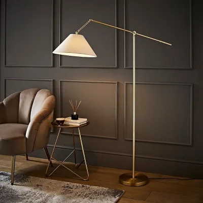La Redoute Adjustable Floor Lamp with Tapered Shade