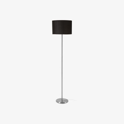 La Redoute Chrome Effect Classic Style Floor Lamp with Waffle Effect Shade