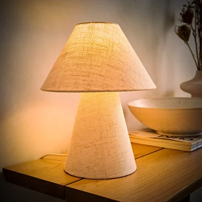 La Redoute Taper Linen Table Lamp