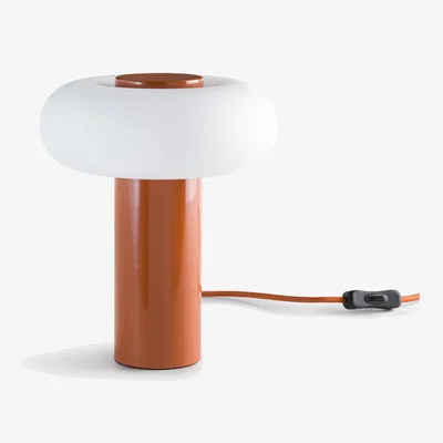 La Redoute Omer Iron/opaline Metal Table Lamp H25.6 cm