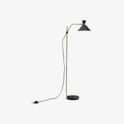 La Redoute Zoticus Aged Brass Adjustable Reading Floor Lamp