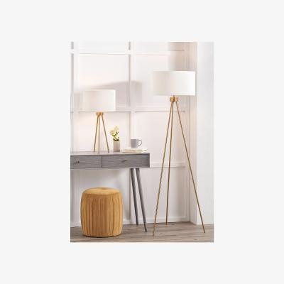 La Redoute Brushed Brass Tripod Table Lamp