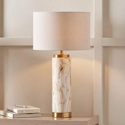 La Redoute Tall Stone Effect Ceramic Table Lamp