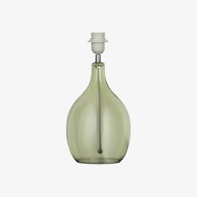 La Redoute Green Glass Bottle Lamp Base