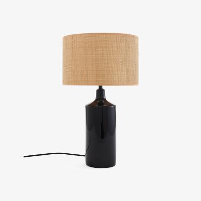 La Redoute Rabano Ceramic and Raffia Table Lamp