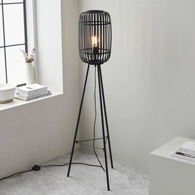 La Redoute Millie Bamboo Cage Floor Lamp