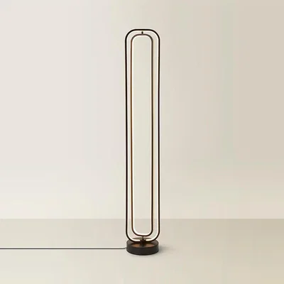 La Redoute Matte Black Revolving LED Floor Lamp