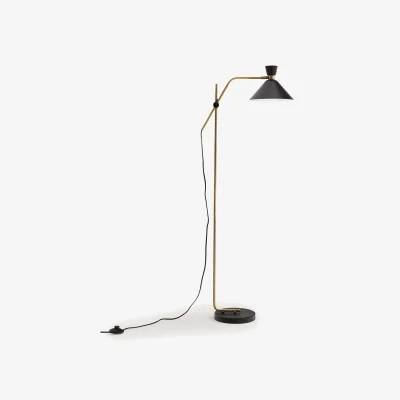 La Redoute Zoticus Aged Brass Floor Lamp