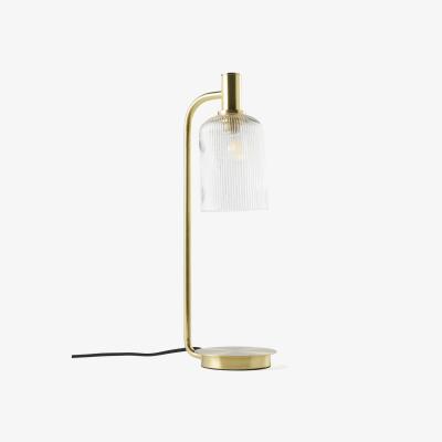 La Redoute Bogota Brass and Striated Glass Table Lamp