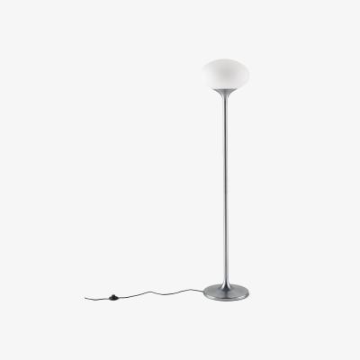 La Redoute Merisa Chrome Metal & Opaline Floor Lamp