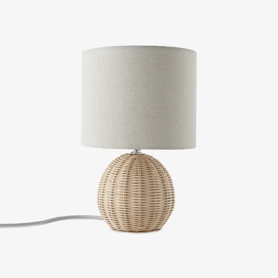 La Redoute Horea Rattan/Linen Table Lamp