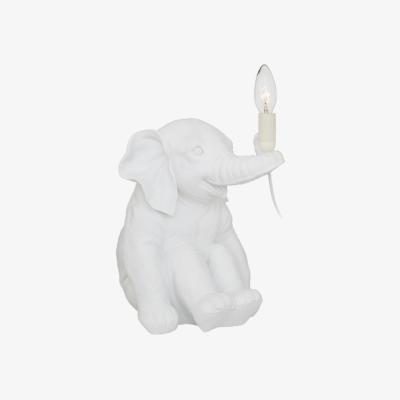 La Redoute White Ceramic Elephant Character Table Lamp