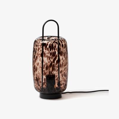 La Redoute Toleco Metal & Amber Glass Table Lamp