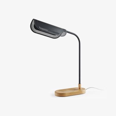 La Redoute Opia Metal & Oak Adjustable Table Lamp
