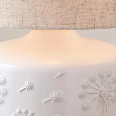 La Redoute Small Floral Ceramic Table Lamp