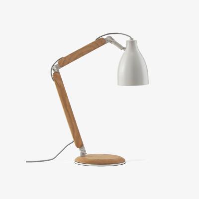 La Redoute Venatti Oak and Metal Articulated Table Lamp