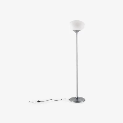 La Redoute Merisa Chrome Metal & Opaline Floor Lamp