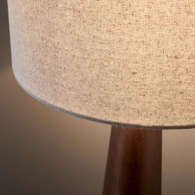 La Redoute Nestwood Lamp in Walnut-Stained Oak and Linen