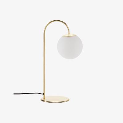 La Redoute Moricio Brass and Opaline Glass Table Lamp