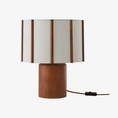La Redoute Vintela Rubber/Linen Table Lamp