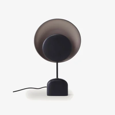 La Redoute Naton Black and Mocha Metal Table Lamp