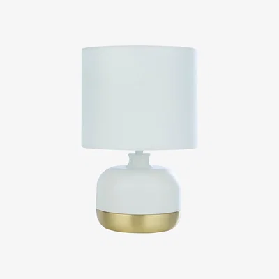 La Redoute White & Gold Touch Lamp