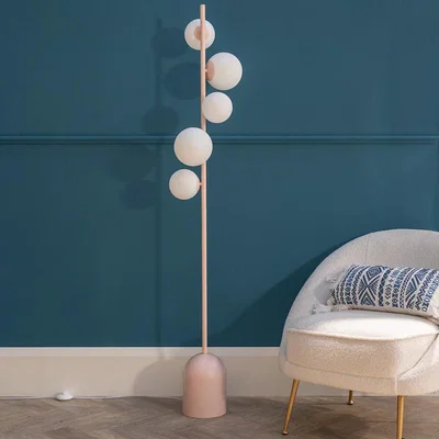 La Redoute Marlow Blush Pink Floor Lamp