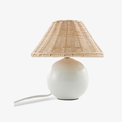 La Redoute Alios Ceramic & Rattan Table Lamp