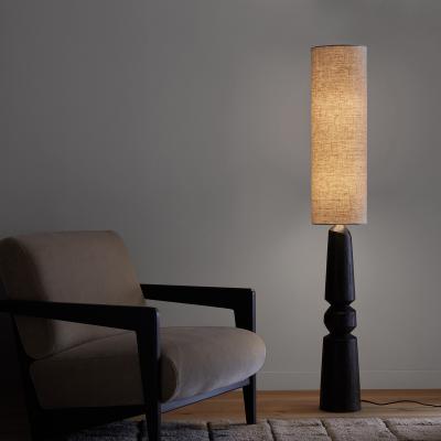 La Redoute Totemy Floor Lamp in Mango/Linen