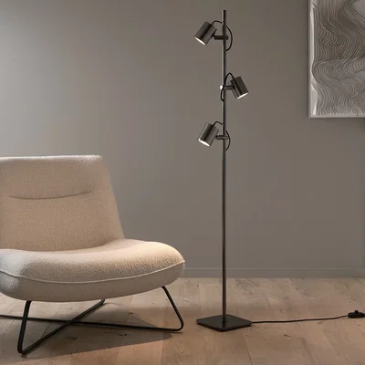 La Redoute Girevole Graphite Lamp with 3 Adjustable Spotlights