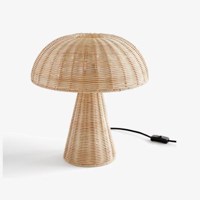 La Redoute Mirko Rattan Mushroom Table Lamp