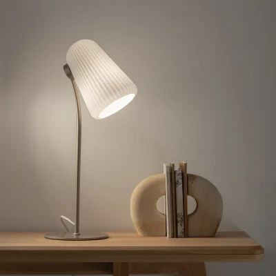 La Redoute Fosca Fluted Opaline Lamp