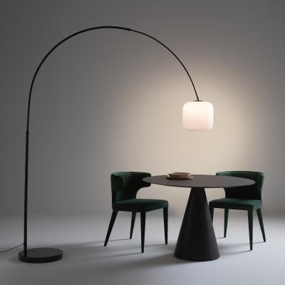 La Redoute Elita Marble & Opaline Arch Floor Lamp