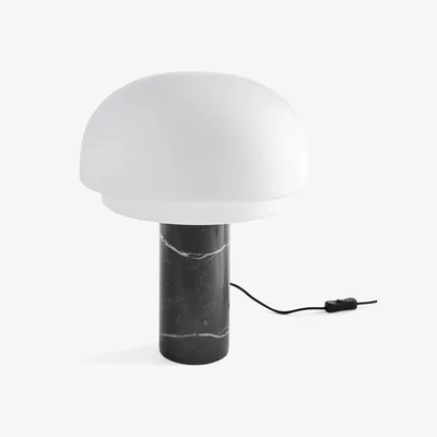 La Redoute Agathilda Opaline Glass and Marble Table Lamp
