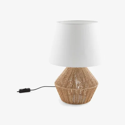 La Redoute Hemp and Lina Table Lamp Yaku