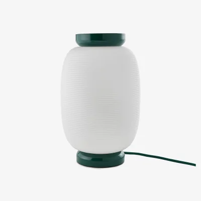 La Redoute Tilan Floor Lamp in Grooved Opaline Glass and Iron