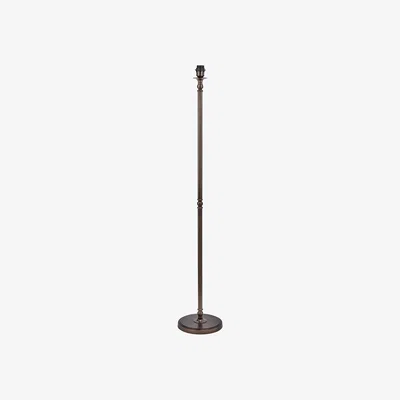 La Redoute Antique Bronze Metal Candlestick Floor Lamp Base