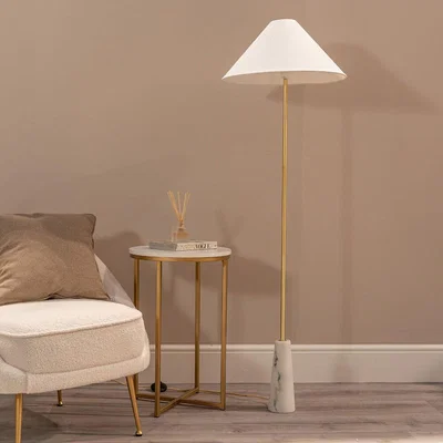 La Redoute Margot White Marble Floor Lamp