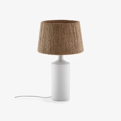 La Redoute Yoru Ceramic and Hemp Table Lamp