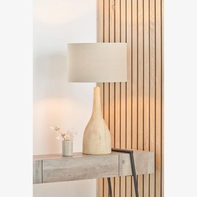 La Redoute Natural Mango Wood Curved Table Lamp Base