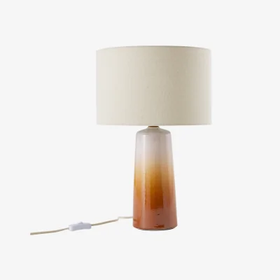 La Redoute Grezza Ceramic/Linen Table Lamp H.47cm