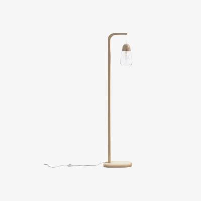 La Redoute Nasoa Wood & Glass Floor Lamp