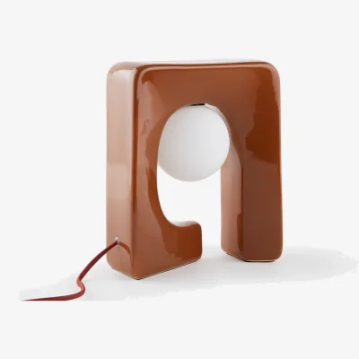 La Redoute Vesli Ceramic and Opal Glass Table Lamp